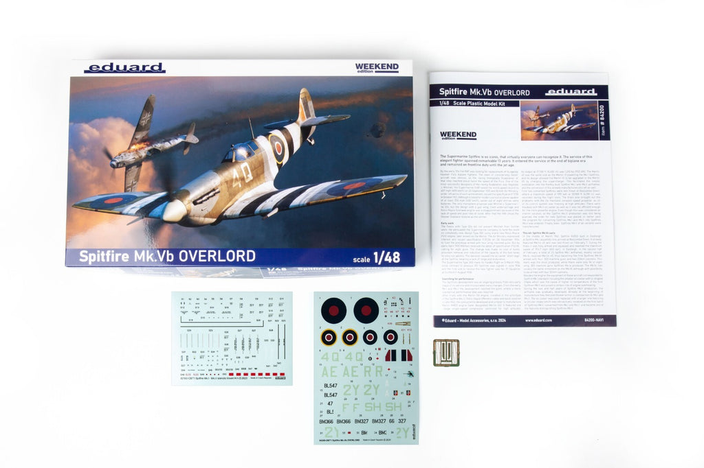 Eduard 1:48 Scale WWII Supermarine Spitfire Mk.Vb Overlord Weekend Edition 84200