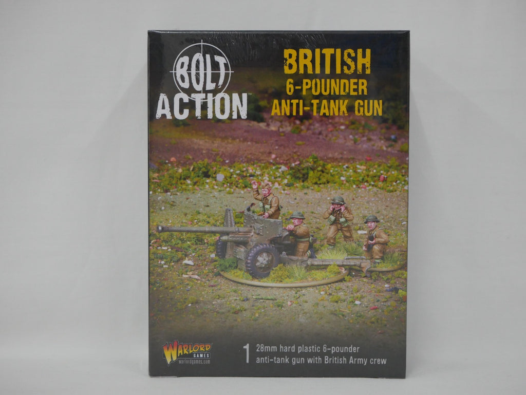 Warlord Games Bolt Action 1:56 Scale British 6-Pounder Anti-Tank Gun - 402011028