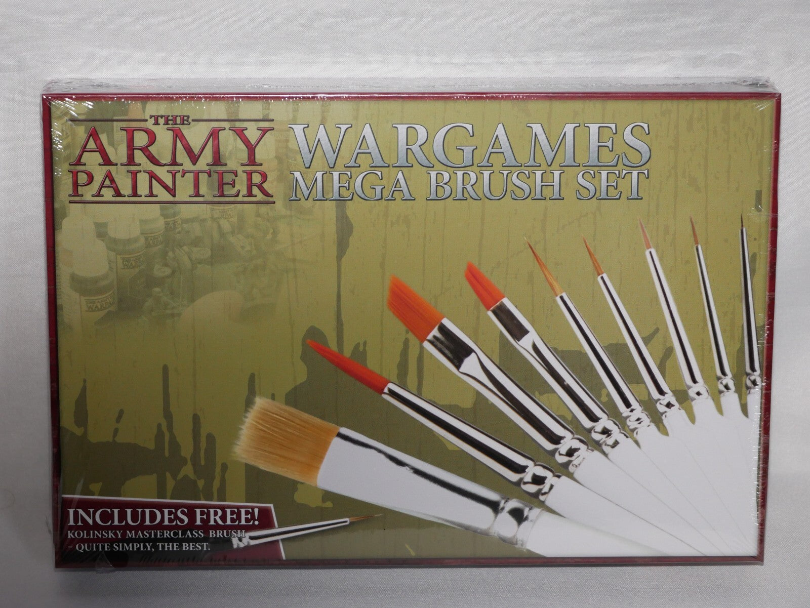 The Army Painter Miniature Wargames Mega Paint Brush Set (10 Burshes) - ST5113