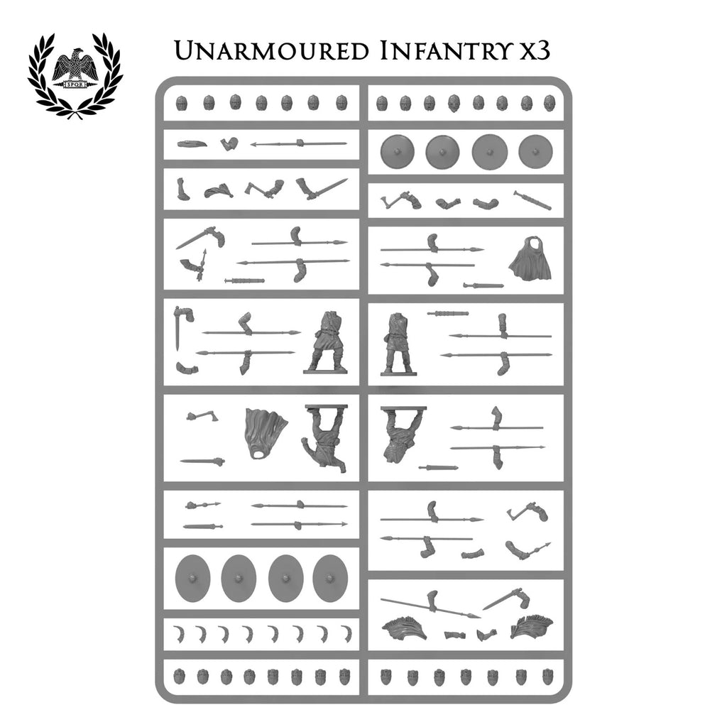 Victrix 28mm Scale Plastic Late Roman Infantry & Heavy Cavalry Warband - VXWB001