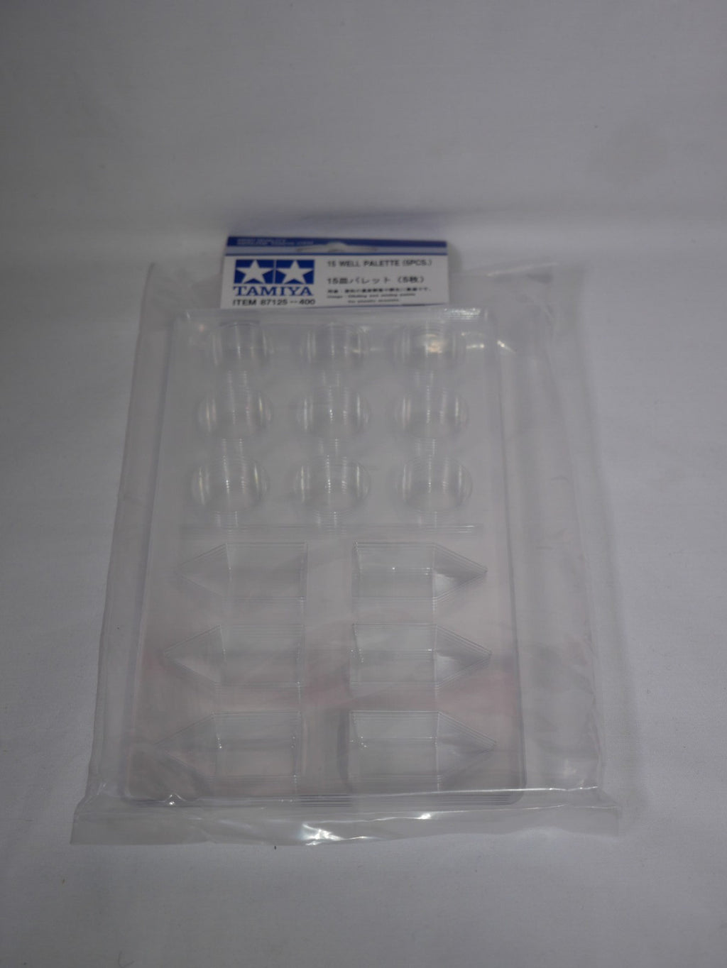 Tamiya High Quality PET Plastic 15 Well Model Hobby Paint Palette (5Pcs) - 87125