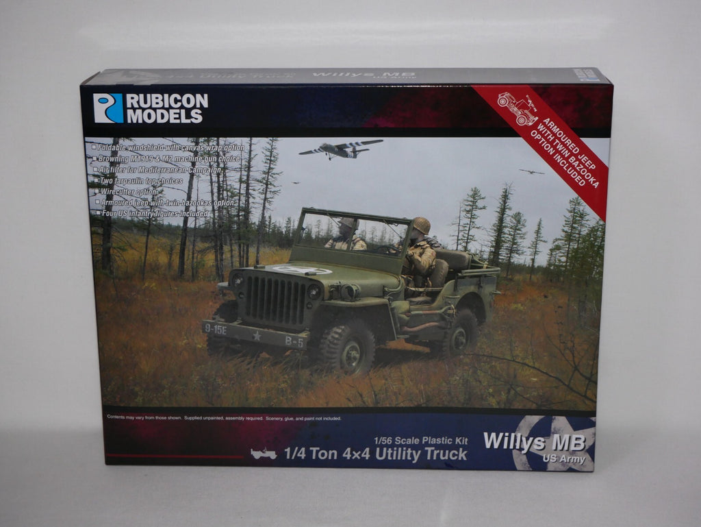 Rubicon Models 1:56 Scale Willys MB US Army 1/4 Ton 4x4 Utility Truck - 280049