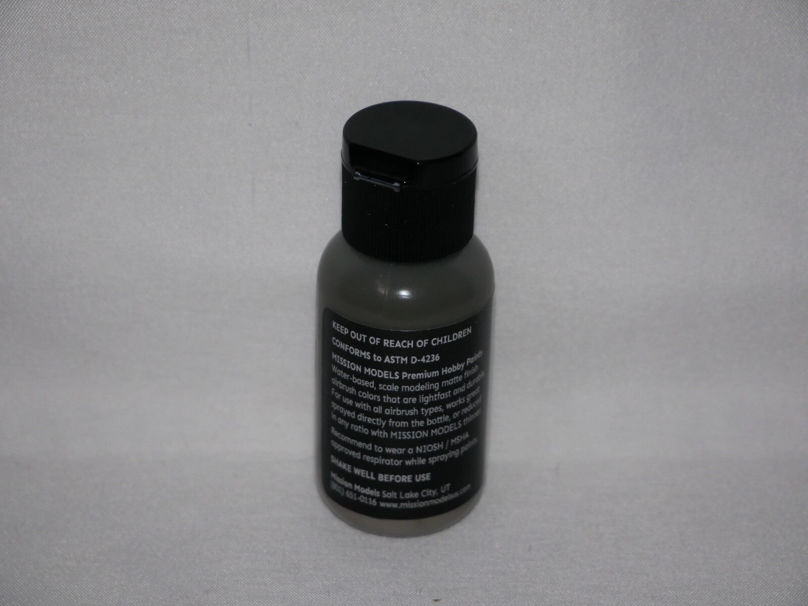 Mission Models Premium Hobby Paints Tire Black 1 30ml / 1 fl oz Bottle MMP - 040