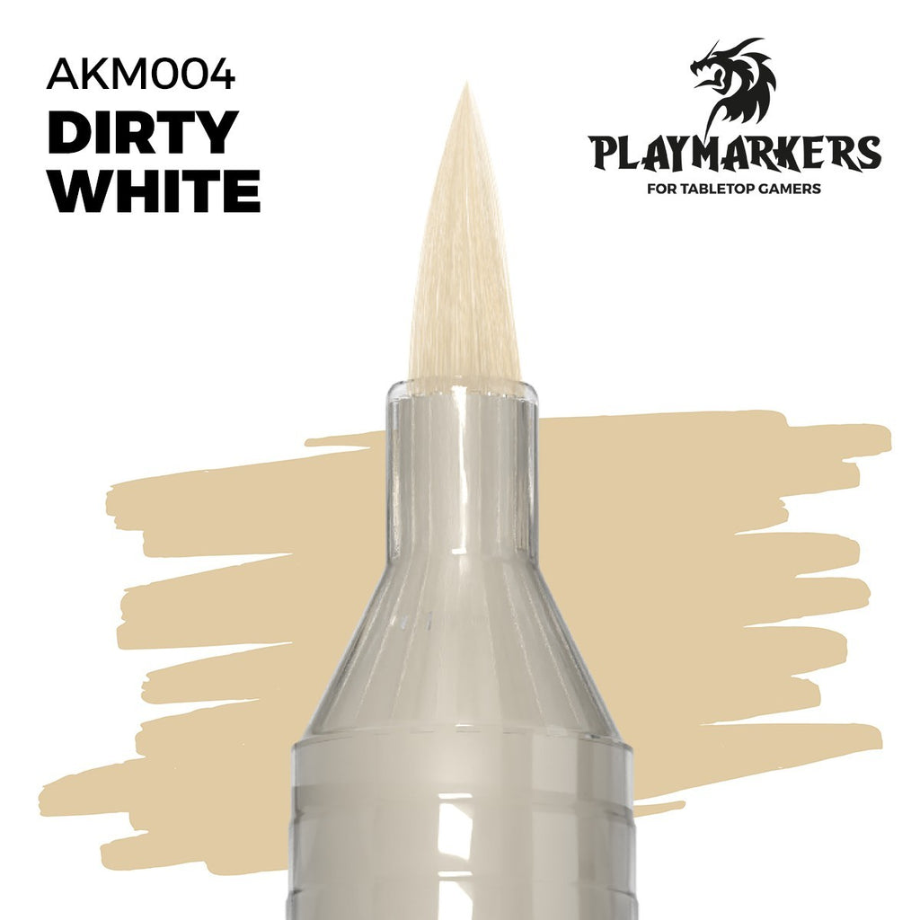 AK Interactive Acrylic Paint Playmarkers For Tabletop Games Dirty White - AKM004