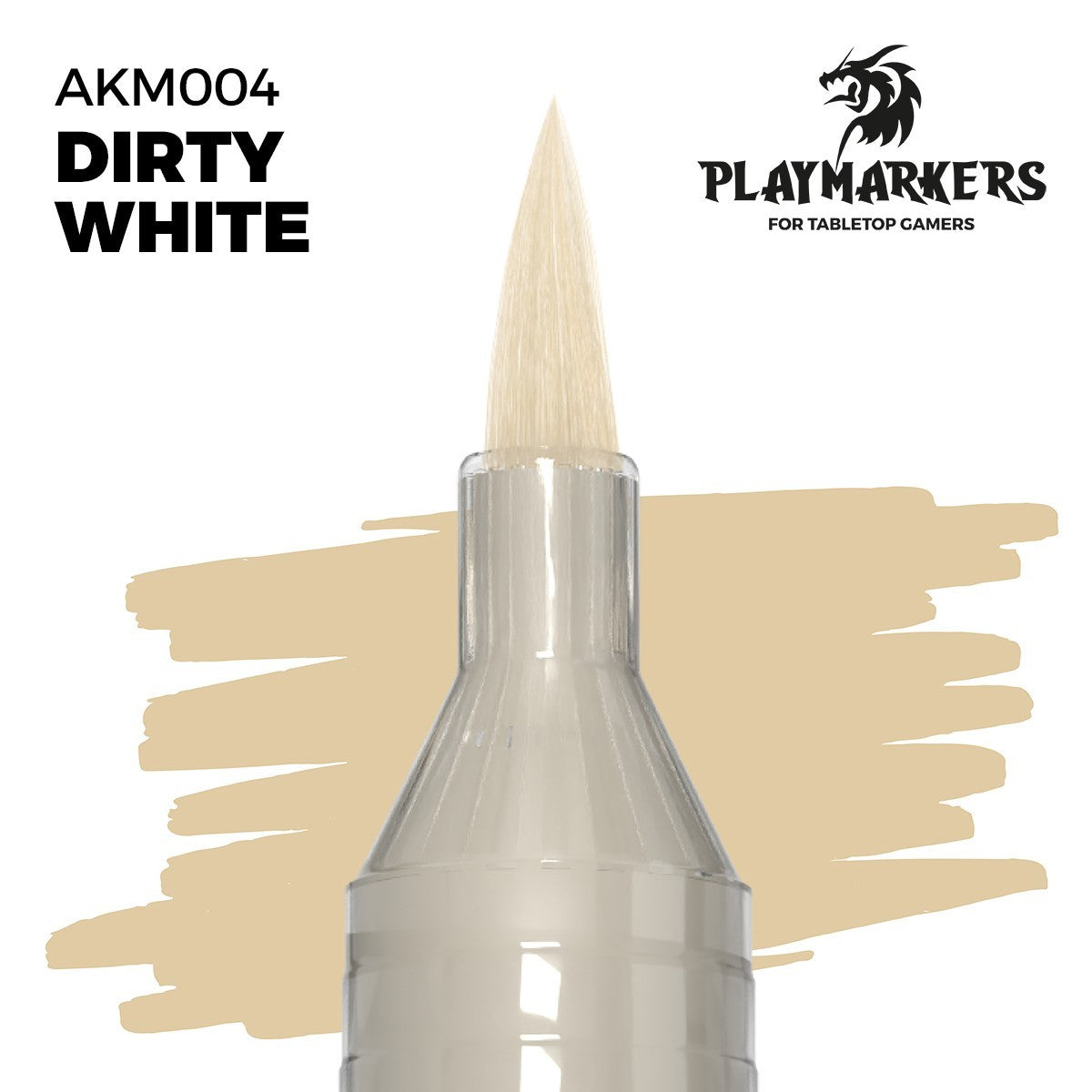 AK Interactive Acrylic Paint Playmarkers For Tabletop Games Dirty White - AKM004
