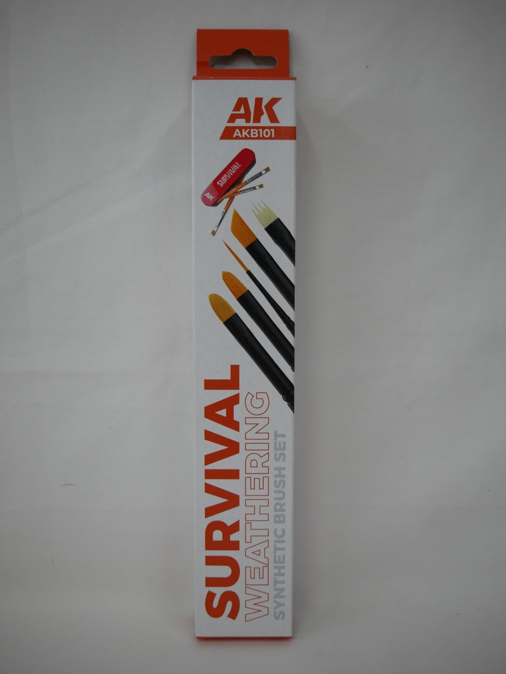 AK Interactive Survival Weathering Synthetic Hair 5 Piece Hobby Brush Set - AKB101