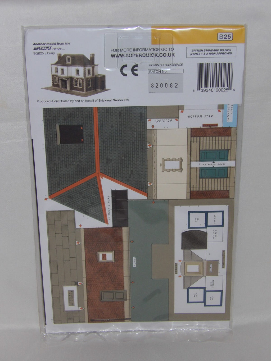 Superquick Model Kits 1:76 Scale Police Statio Or Library Scaled For HO/OO SQB25