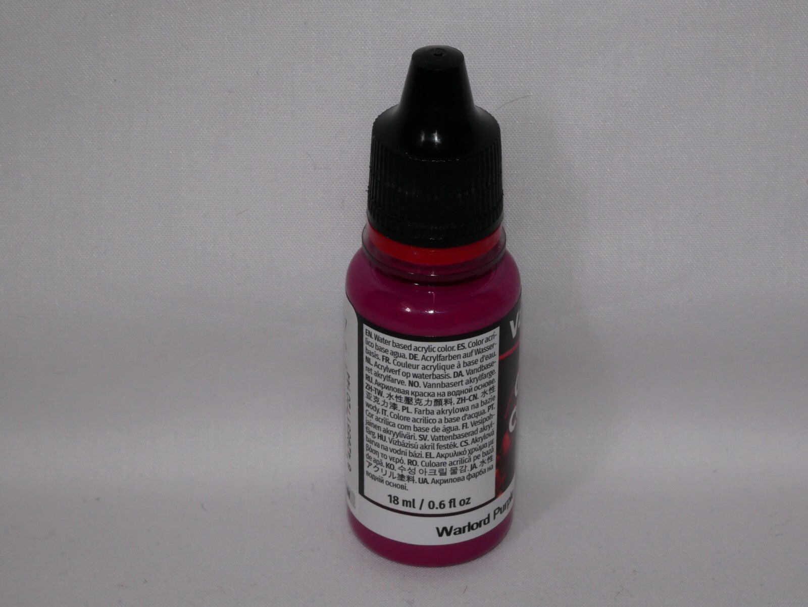 Vallejo Game Color Acrylic Warlord Purple 18ml/0.6 fl oz Dropper Bottle - 72.014