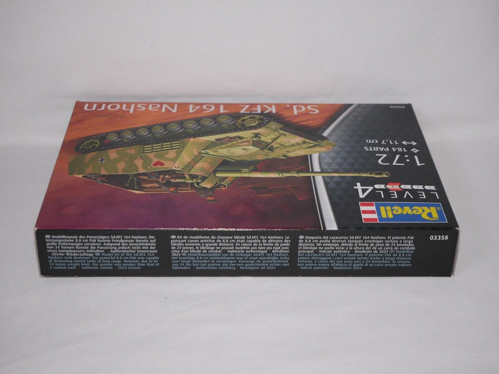 Revell 1:72 Sd.Kfz 164 Nashorn Anti Tank Scale Model Kit Skill Level 4 - 03358