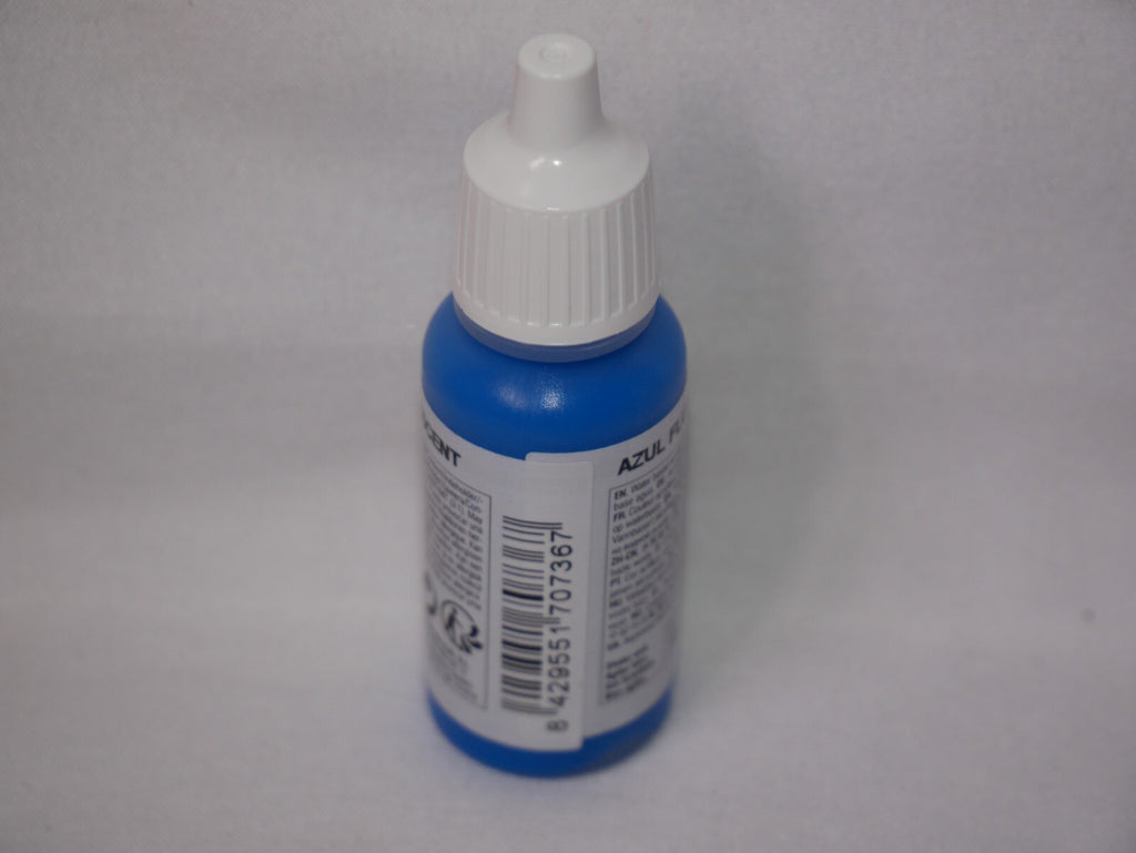 Vallejo Model Color Blue Fluorescent Acrylic 17ml/0.57 fl oz Dropper - 70.736