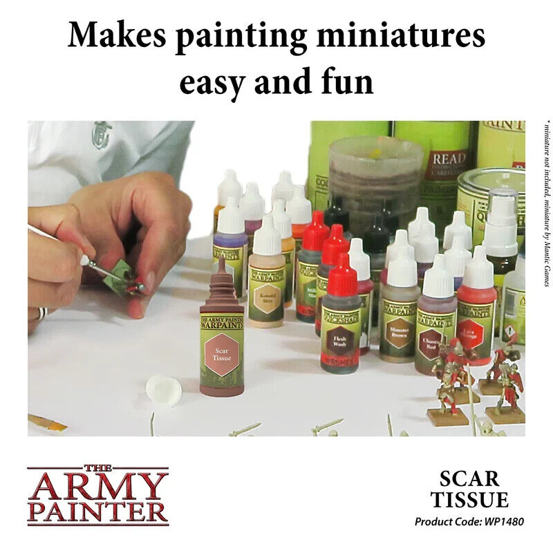 The Army Painter Warpaints Acrylic Range Scar Tissue 18ml Dropper Bottle WP1480