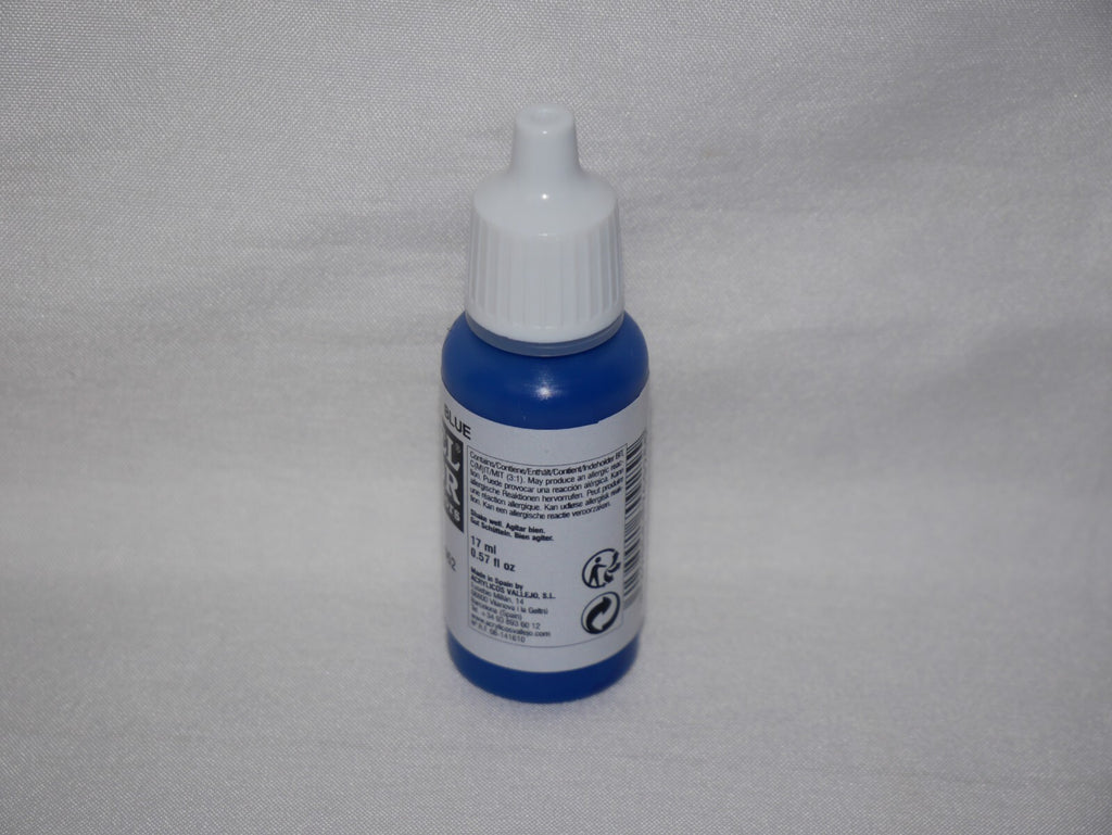 Vallejo Model Color Blue Acrylic 17ml/0.57 fl oz Dropper Bottle - 70.925