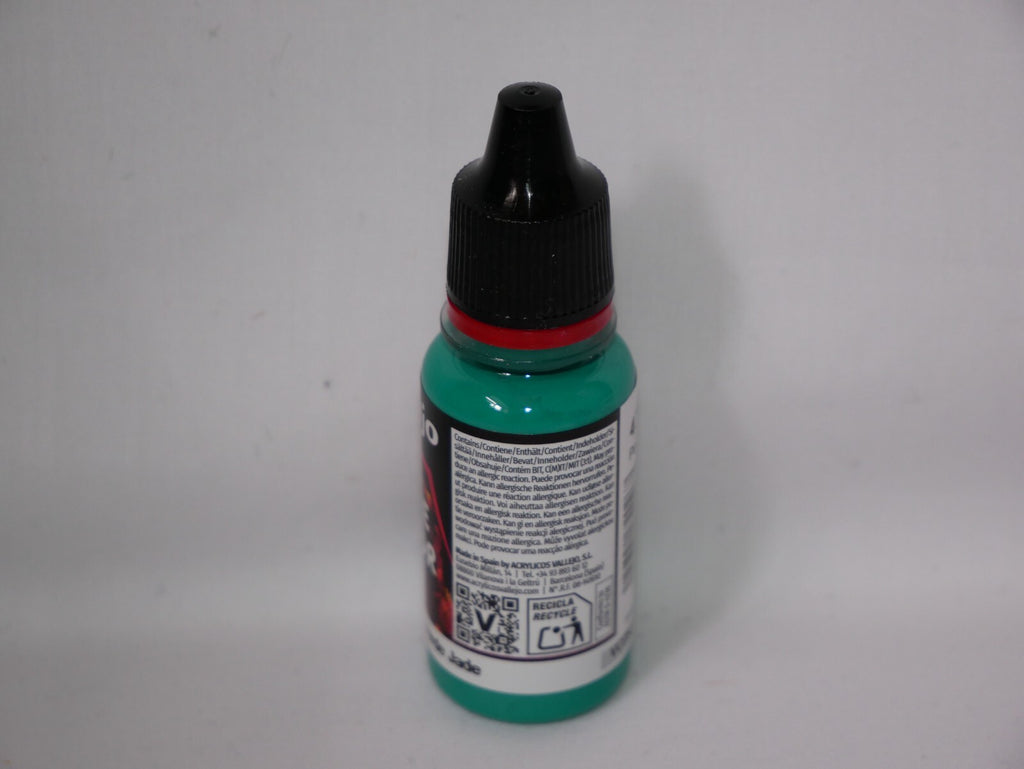 Vallejo Game Color Acrylic Range Jade Green 18ml/0.6 fl oz Dropper Bottle 72.026