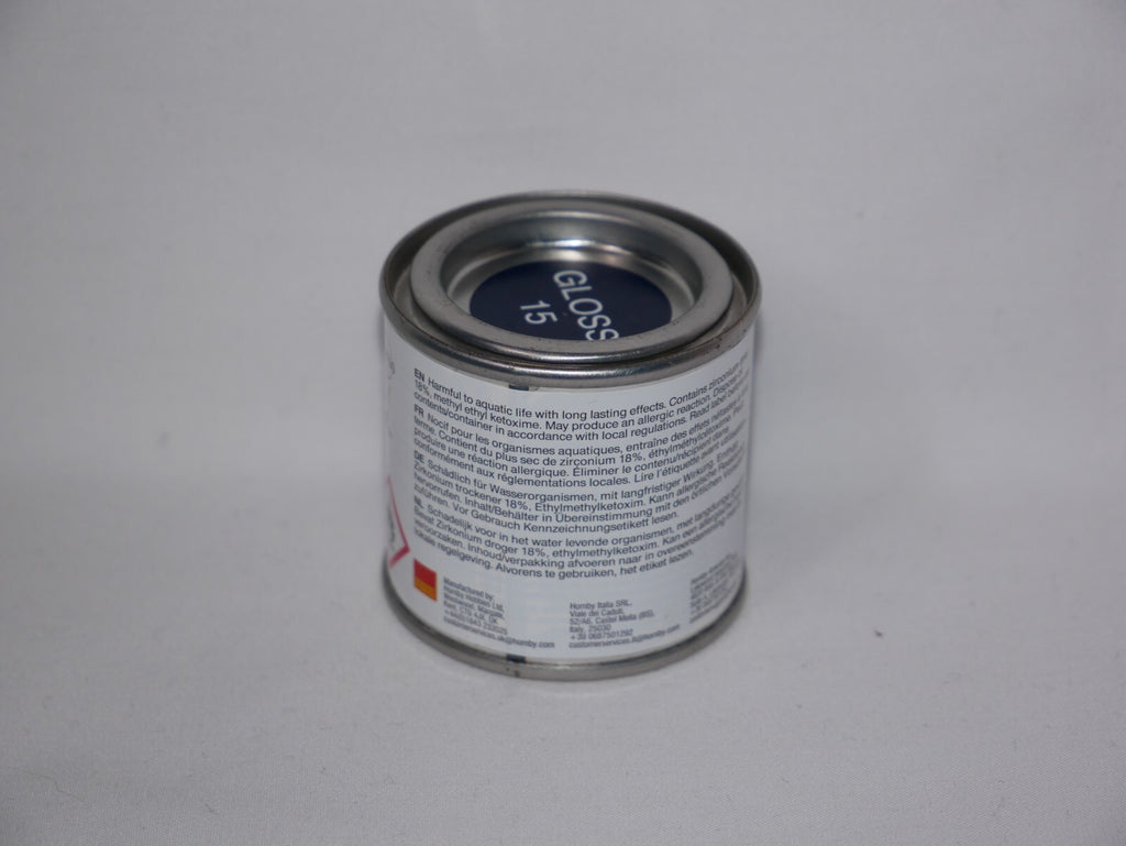 Humbrol Modelling Enamel Paints Gloss Midnight Blue No 15 (50ml) Tub - AQ0015