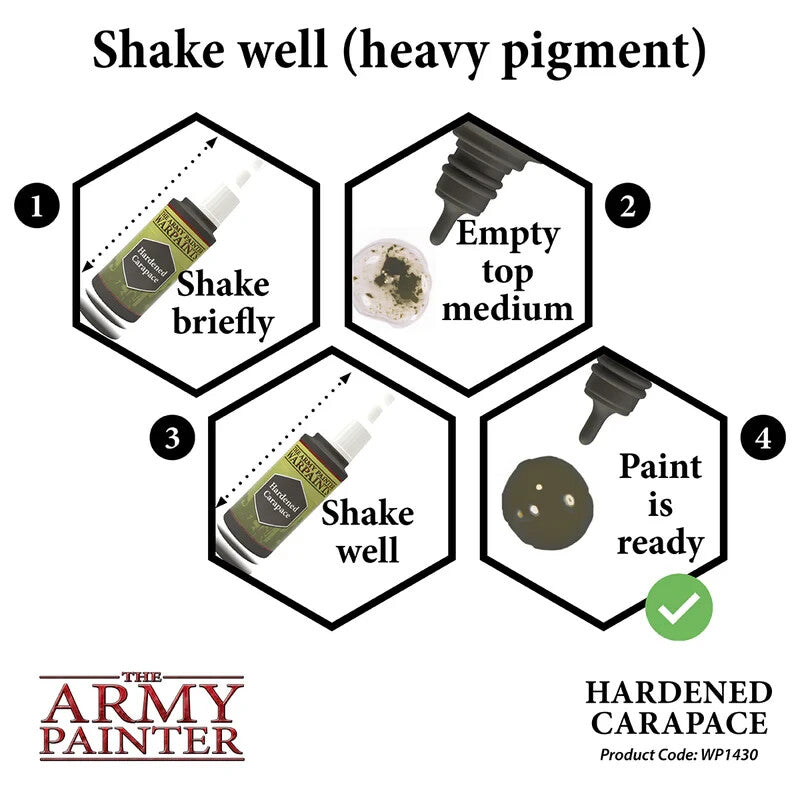 The Army Painter Acrylic Warpaints Hardened Carapace 18ml Dropper Bottle WP1430
