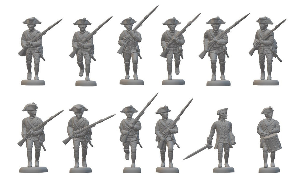 Hat Industrie 1:72 American War Of Independence Hessian Musketeers Charging - 8348