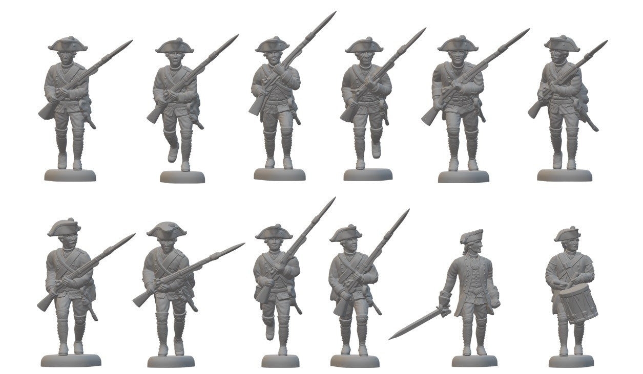 Hat Industrie 1:72 American War Of Independence Hessian Musketeers Charging - 8348