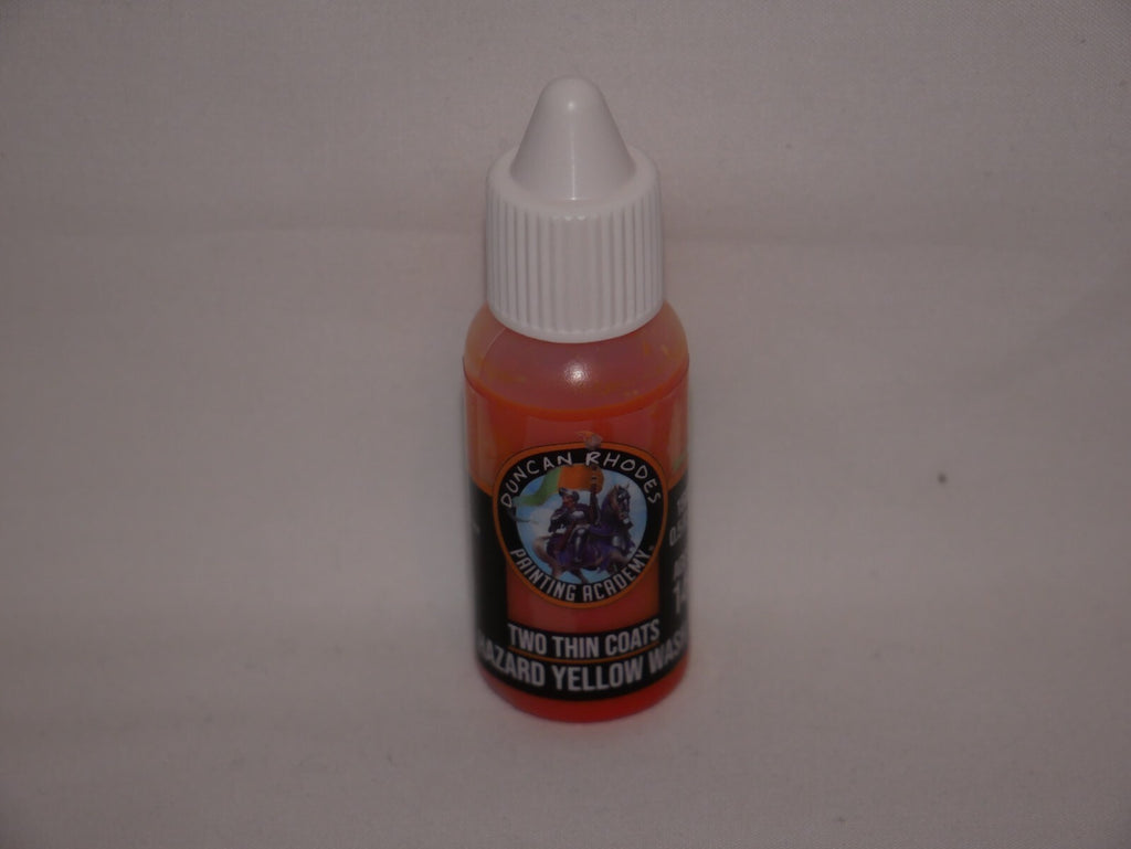 Duncan Rhodes Painting Academy 'Two Thin Coats' Hazard Yellow Wash 15ml - 10176