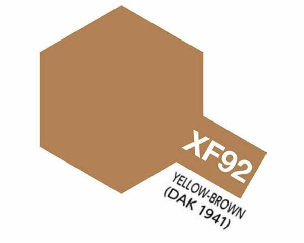 Tamiya Color Acrylic Model Paint Mini XF-92 Yellow Brown DAK 1941 10ml Jar 81792