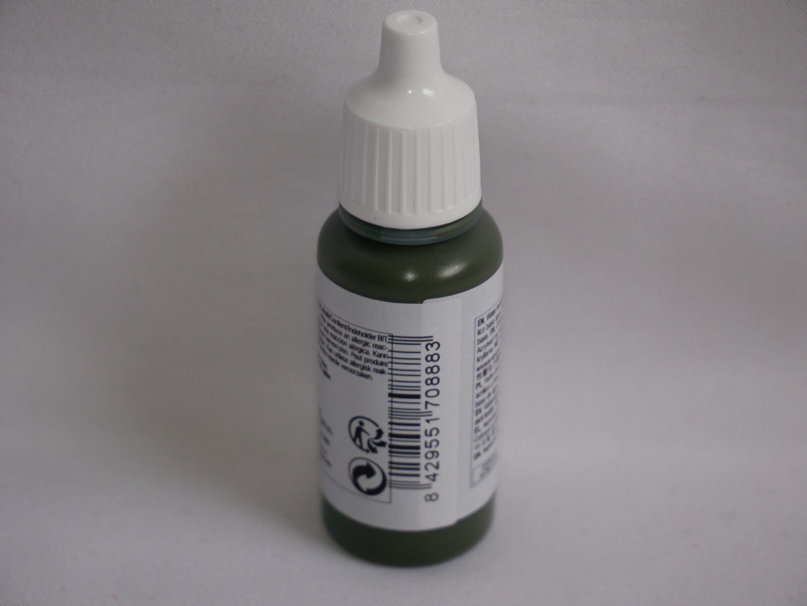 Vallejo Model Color Olive Grey Acrylic 17ml/0.57 fl oz Dropper Bottle - 70.888