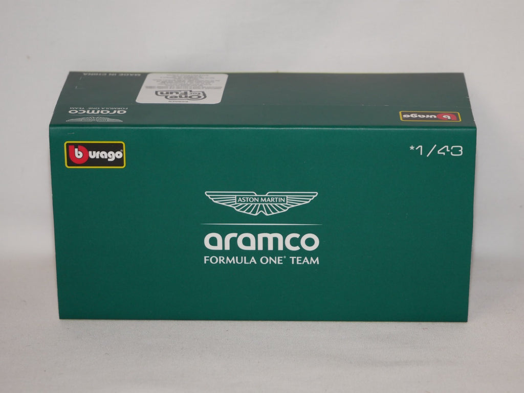 Burago 1:43 Aston Martin Cognizant Aramco F1 Team AMR23 No.18 Stroll #18-38091S