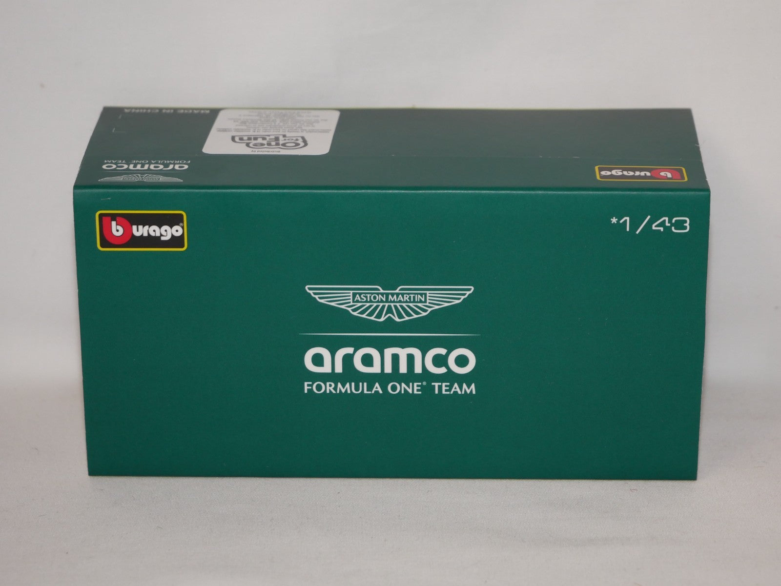 Burago 1:43 Aston Martin Cognizant Aramco F1 Team AMR23 No.18 Stroll #18-38091S