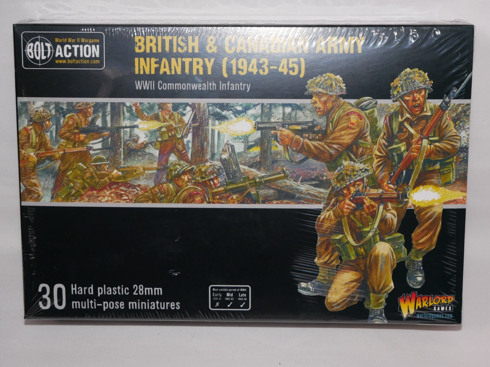 Warlord Games Bolt Action 1:56 WWII British & Canadian Army Infantry - 402011020