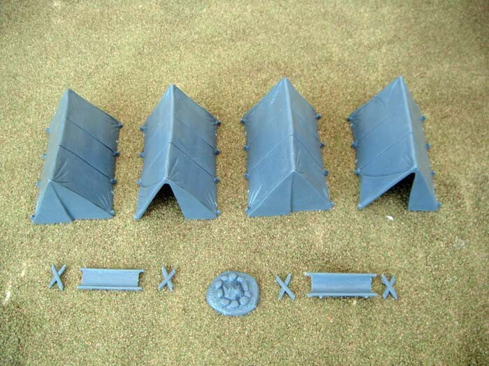 Renedra Limited Generic Scenery & Bases Ridge Tents & Access x4 Per Pack - RN2