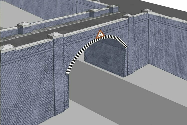 Superquick Model Kits 1:76 Scale Blue Brick Bridge Tunnel Scaled For OO/HO SQA15