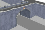 Superquick Model Kits 1:76 Scale Blue Brick Bridge Tunnel Scaled For OO/HO SQA15