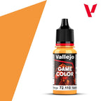 Vallejo Game Color Acrylics Sunset Orange 18ml/0.6 fl oz Dropper Bottle - 72.110