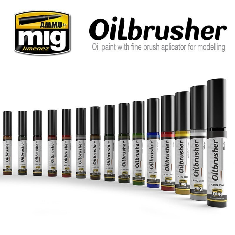 Ammo By Mig Jimenez Light Flesh Oilbrusher With Fine Brush Applicator A.MIG-3519