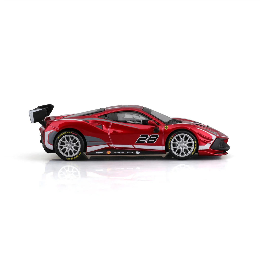 Burago 1:43 Scale Ferrari Racing 488 Challenge Evo Track Race Car 2020 #18-36309