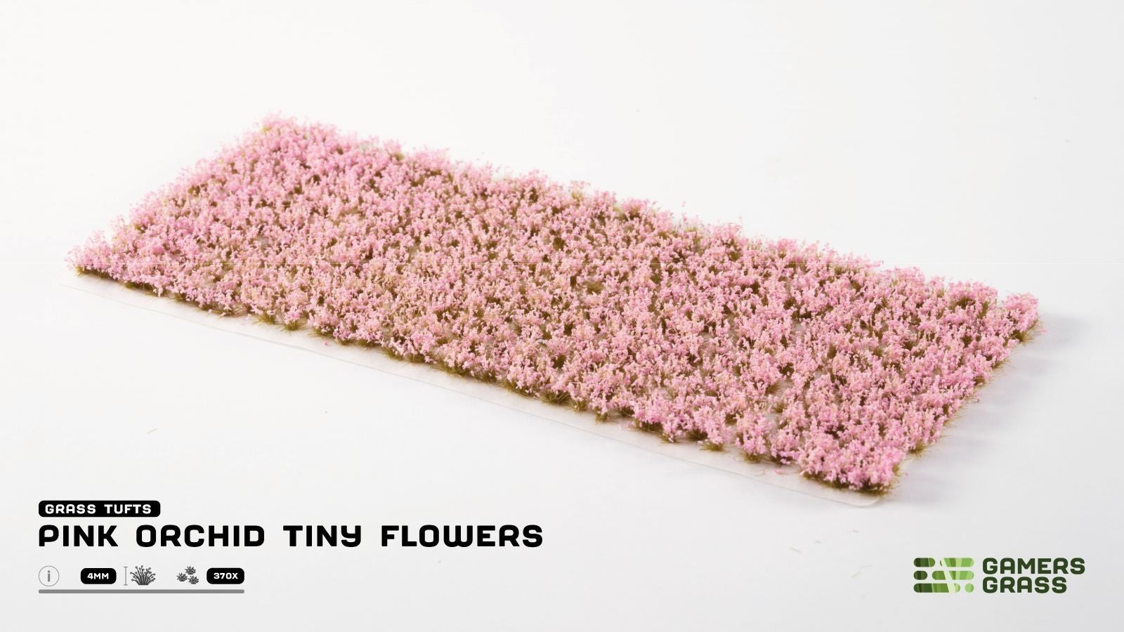 Gamers Grass Pink Orchid Tiny Flowers Grass Tufts For Bases 370 Per Pack GGFS-PO