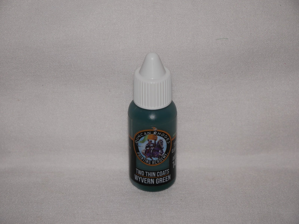 Duncan Rhodes Painting Academy 'Two Thin Coats' Wyvern Green 15ml Dropper 10013