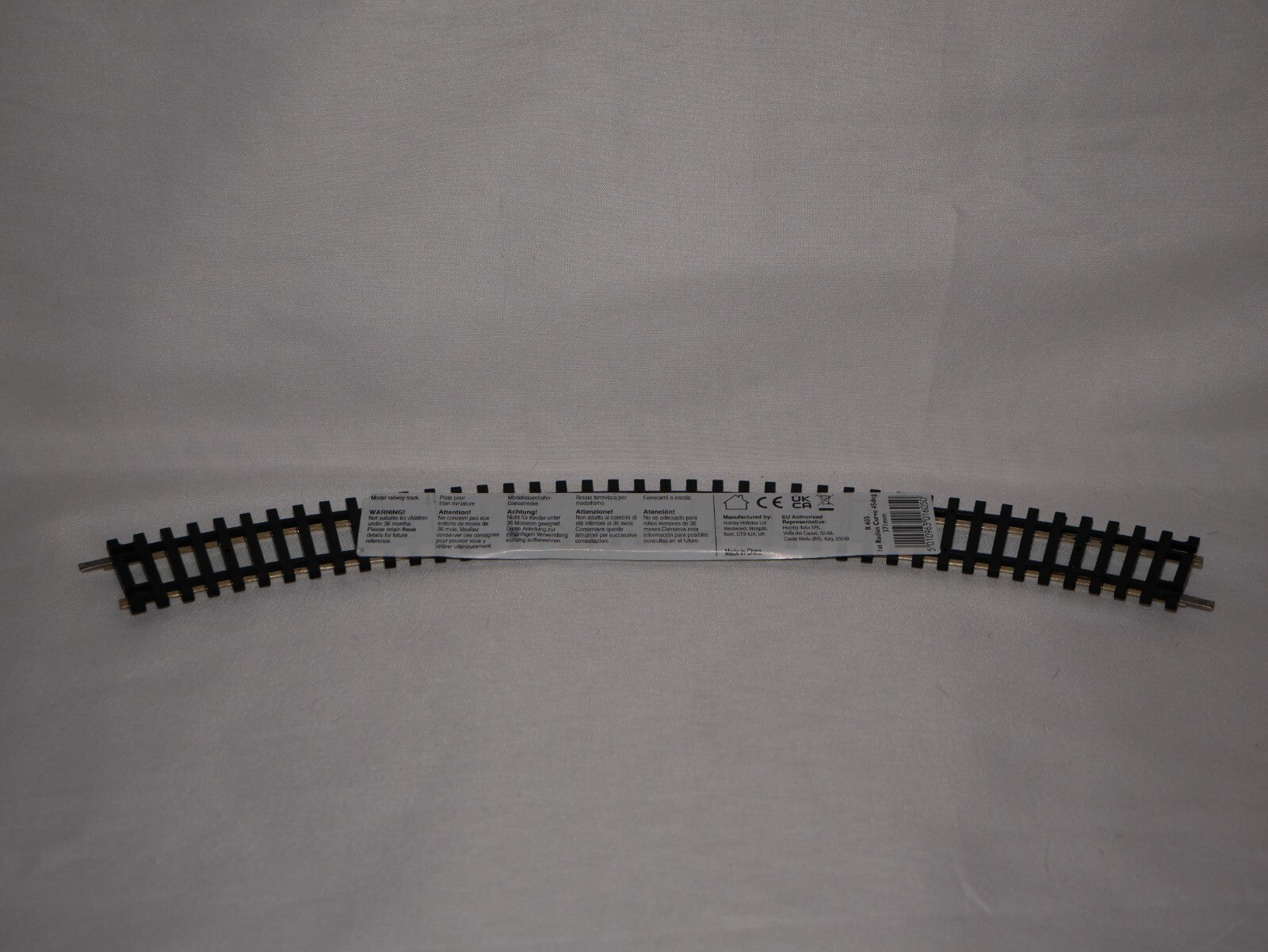 Hornby 1:76 Model Railway Track Single Piece 1st Double 45deg Radius Curve R605