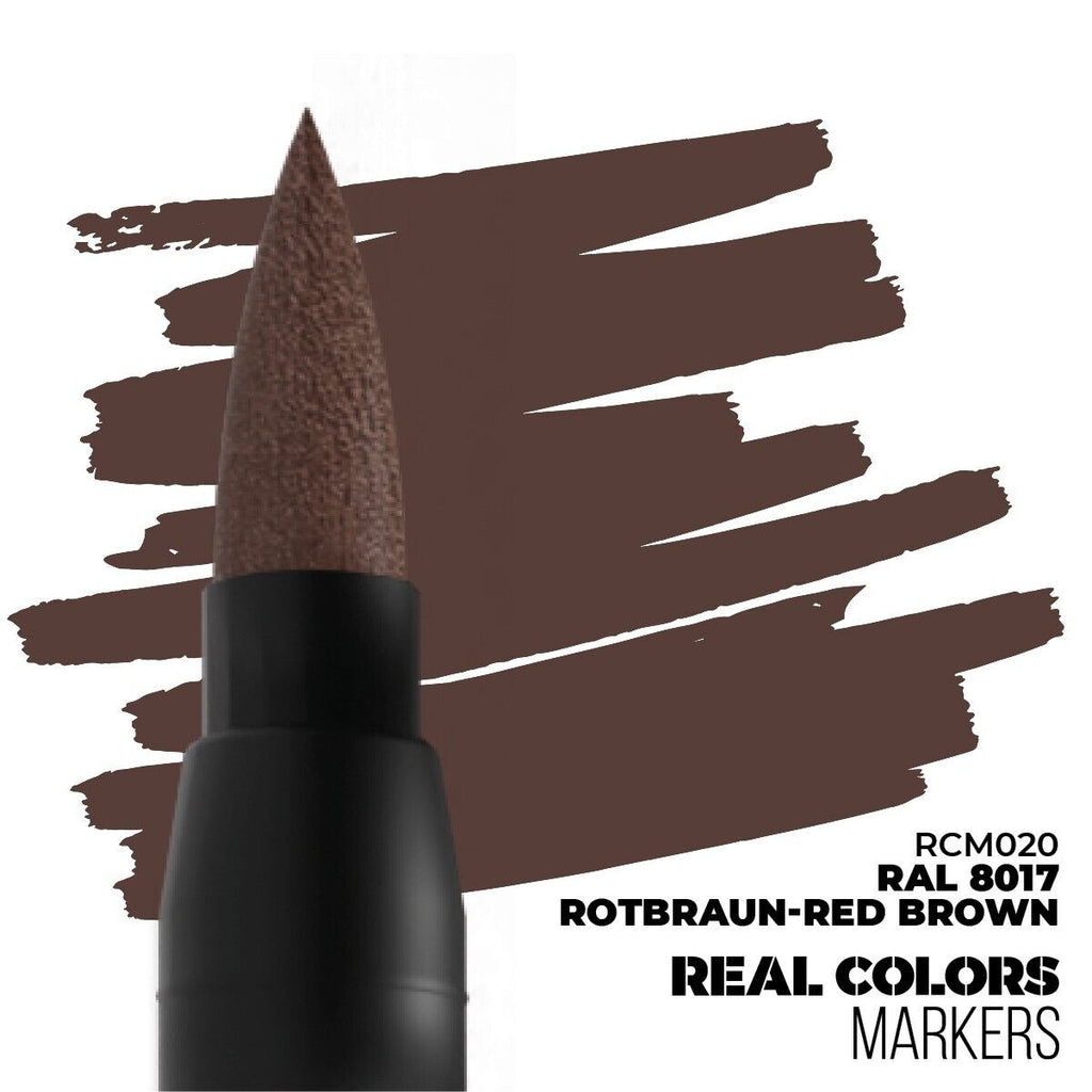 AK Interactive Real Colors Acrylic Markers RAL 8017 Rotbraun-Red Brown - RCM020