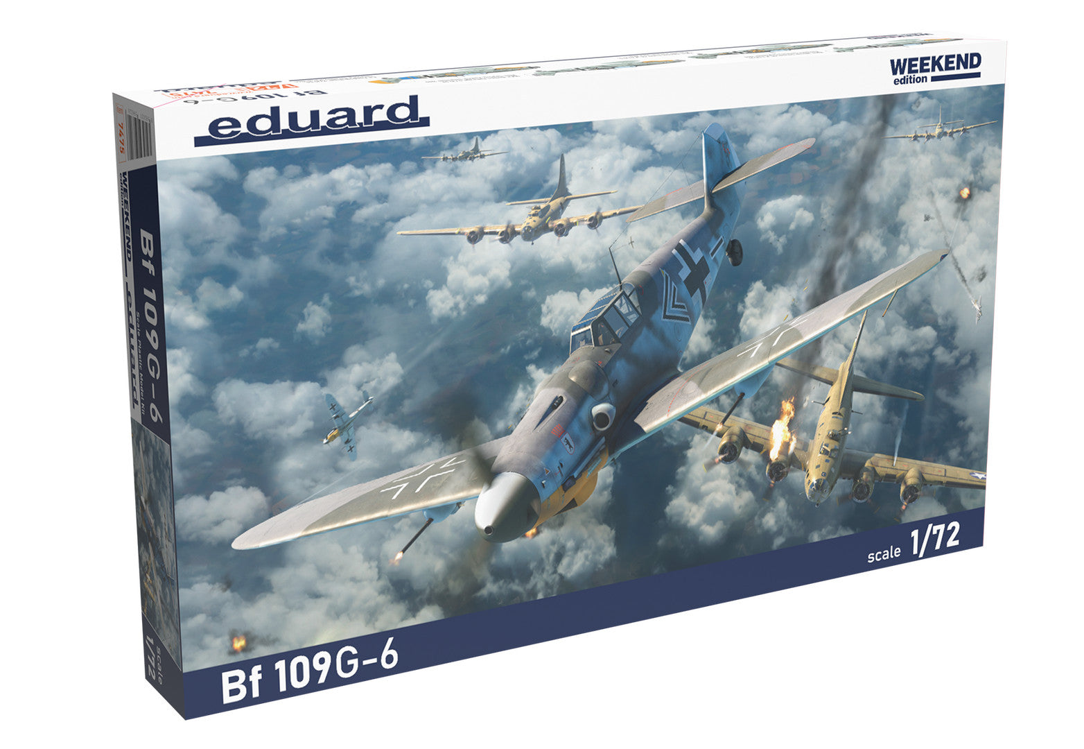 Eduard 1:72 Scale WWII Messerschmitt Bf 109G-6 Weekend Edition Model Kit - 7475