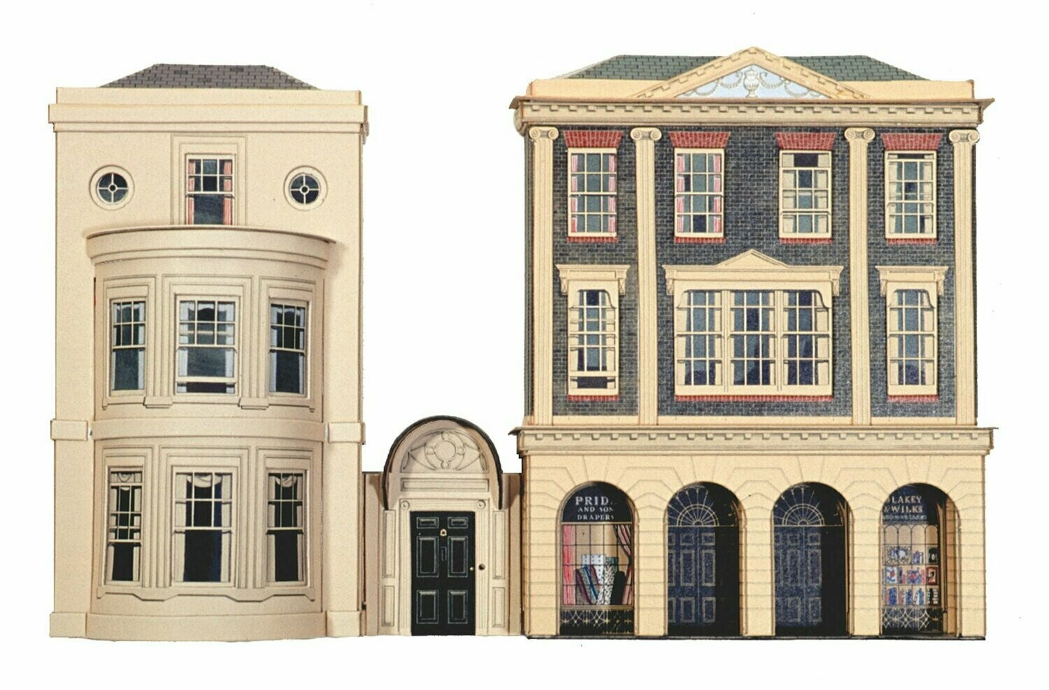 Superquick Low Relief Model Kits 1:76 Scale Period Shops And House SQC4