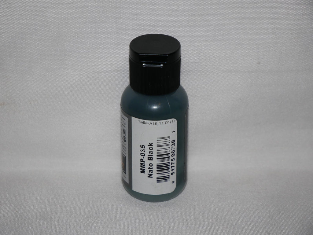 Mission Models Premium Hobby Paints Nato Black 30ml / 1 fl oz Bottle (MMP - 035)