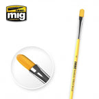 Ammo By Mig Jimenez Size 6 Flat Synthetic Hair Filbert Model Brush - A.MIG-8596