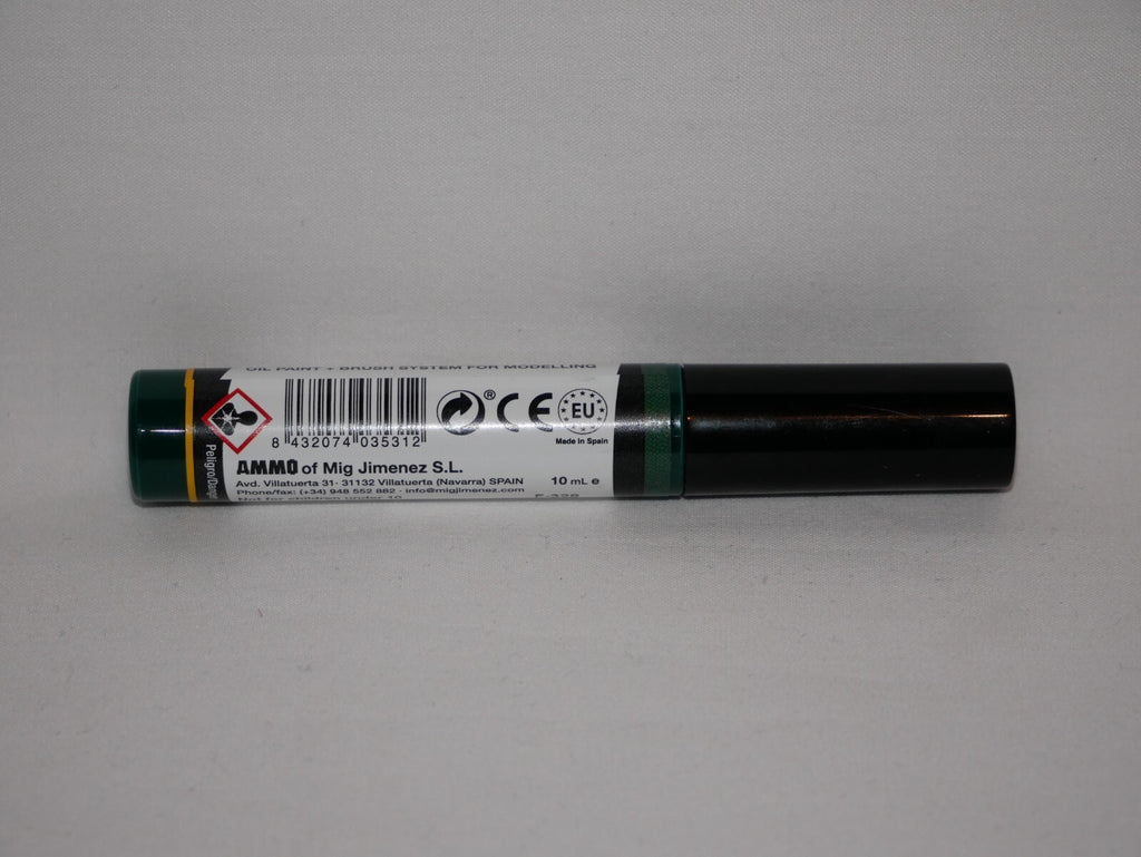 Ammo By Mig Jimenez Mecha Dark Green Oilbrusher Fine Brush Applicator A.MIG-3531