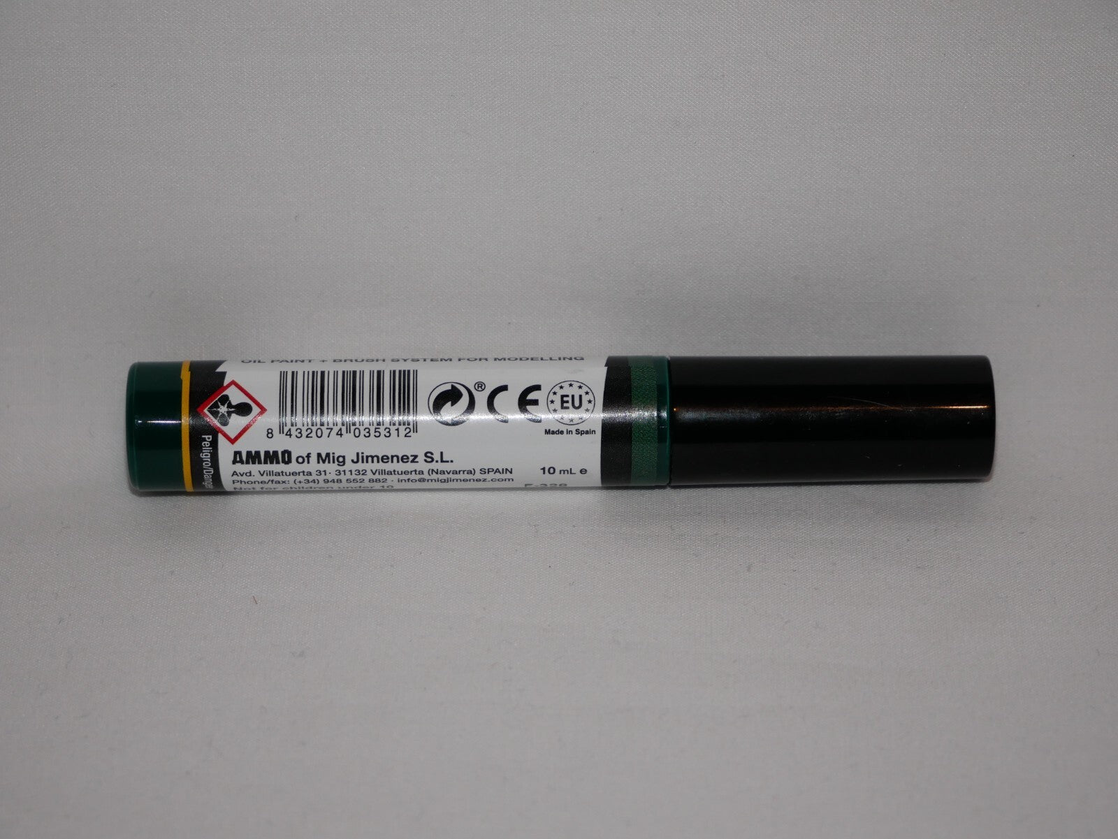 Ammo By Mig Jimenez Mecha Dark Green Oilbrusher Fine Brush Applicator A.MIG-3531
