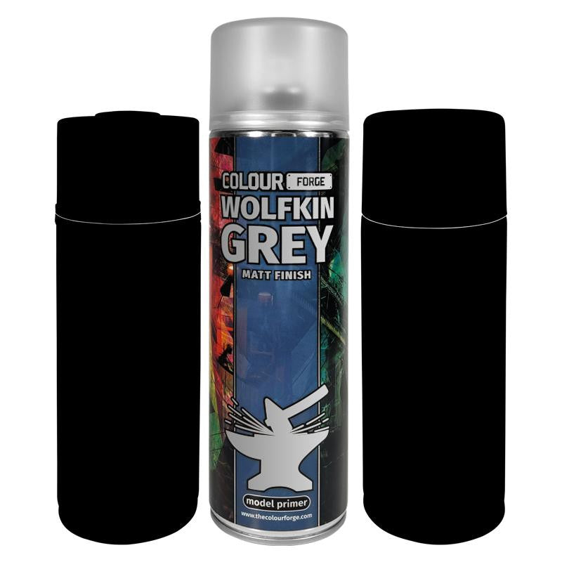 The Colour Forge Wolfkin Grey Matt Finish Model Primer 500ml Aerosol Spray Can