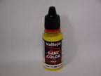 Vallejo Game Color Acrylic Washes Yellow 18ml/0.6 fl oz Dropper Bottle - 73.208