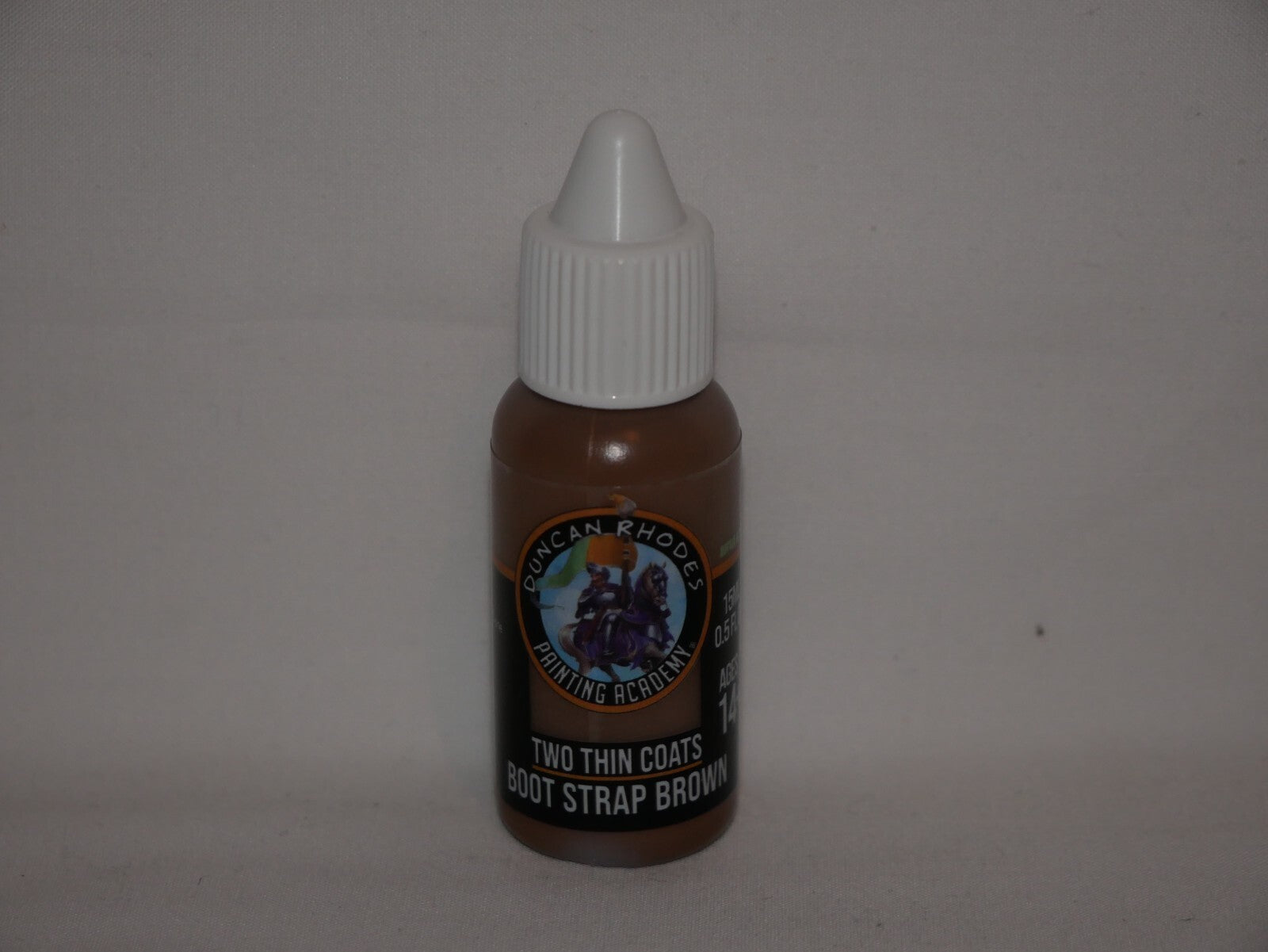 Duncan Rhodes Painting Academy Two Thin Coats Boot Strap Brown 15ml Bottle 10155