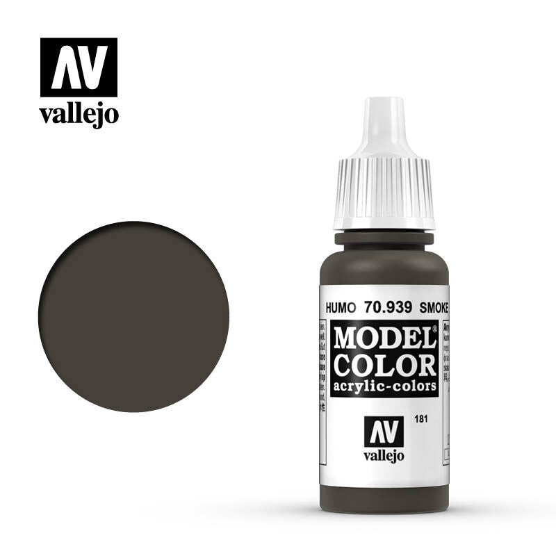 Vallejo Model Color Smoke Acrylic 17ml/0.57 fl oz Dropper Bottle - 70.939