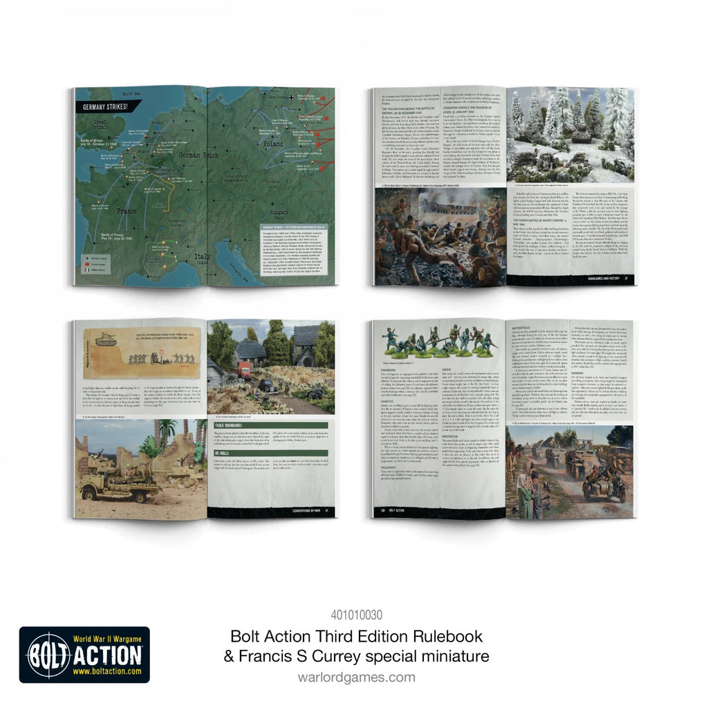 Warlord Games Bolt Action Third Edition Tabletop Wargaming Hardback Rule Book - 401010030