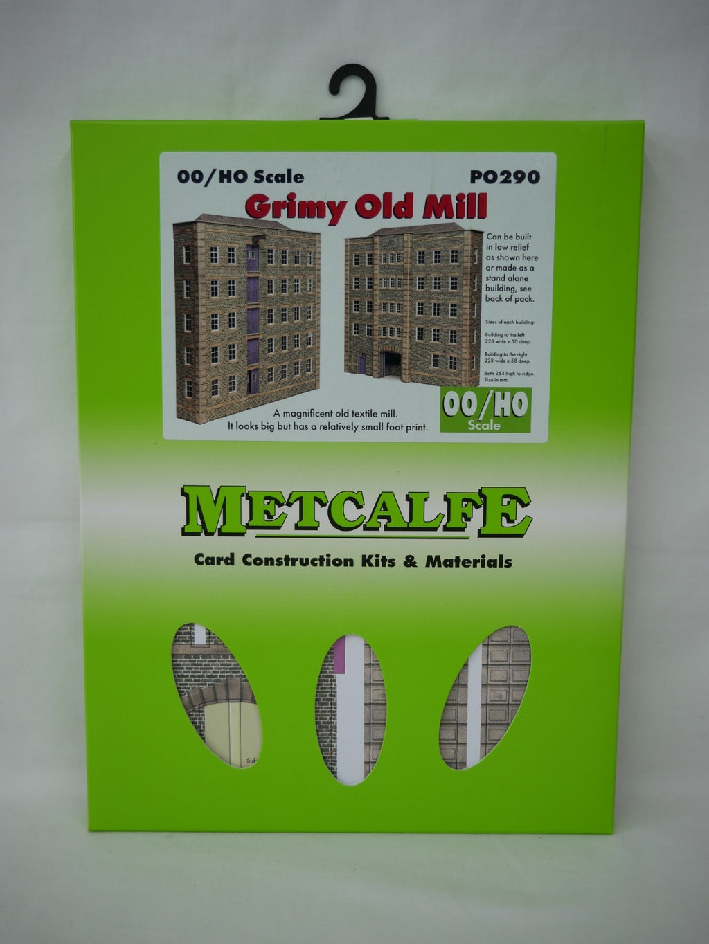 Metcalfe Card Construction Kits & Materials OO/HO Scale Grimy Old Mill - PO290