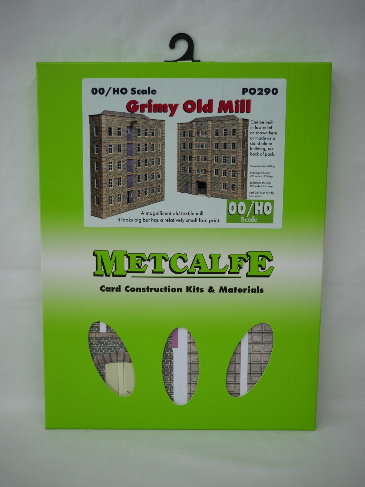 Metcalfe Card Construction Kits & Materials OO/HO Scale Grimy Old Mill - PO290